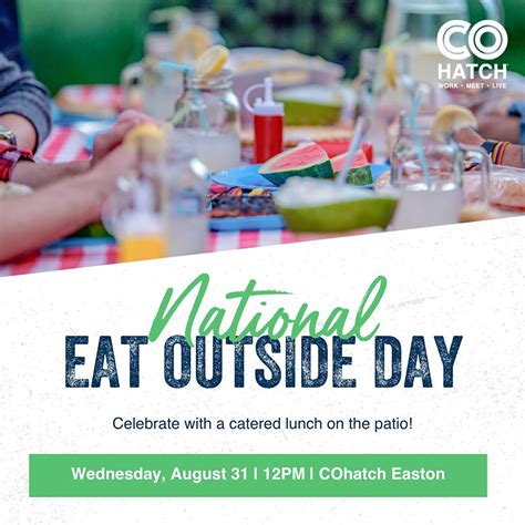 National Eat Outside Day at COhatch Easton | COhatch Easton, Columbus ...