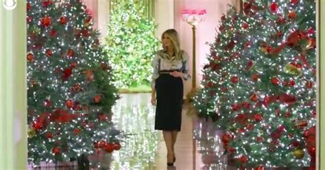 Melania Trump unveils 2020 White House Christmas decorations - CBS News