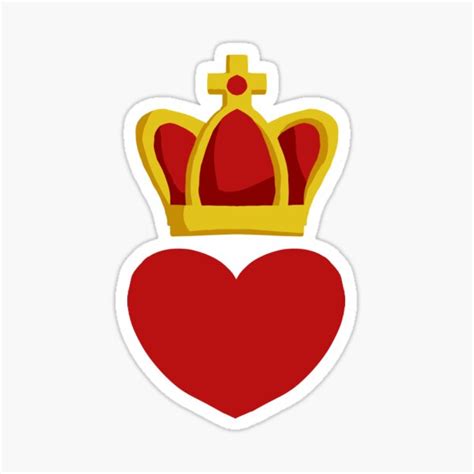 "King of Hearts logo" Sticker for Sale by VV-Shop | Redbubble