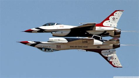 Usaf Thunderbirds F16 Fighting Falcons Ultra HD Desktop Background ...