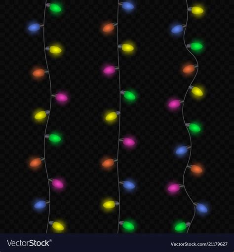 Christmas lights Royalty Free Vector Image - VectorStock