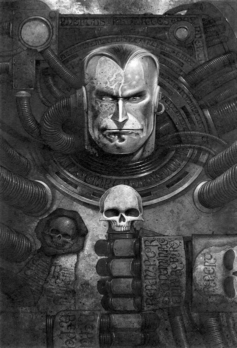 Space Marine Captain - Art by Wayne England - 40K Gallery