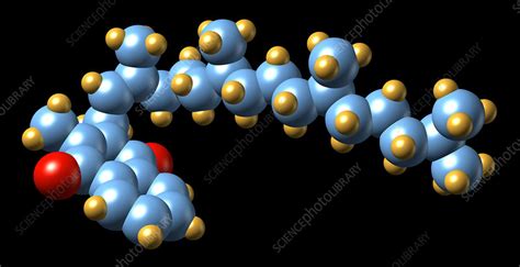 Vitamin K1, molecular model - Stock Image - A614/0109 - Science Photo ...