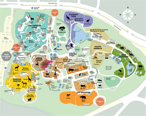 Zoo Map - San Francisco Zoo & Gardens