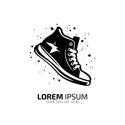 minimal and abstract logo of shoes icon shoe vector silhouette isolated ...