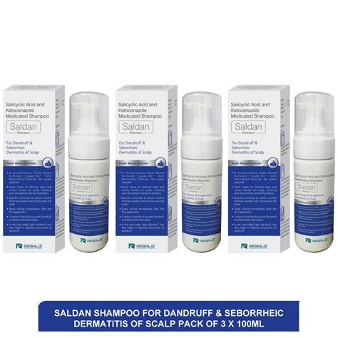 Buy Saldan Shampoo For Dandruff Seborrheic Dermatitis of scalp - fungal ...