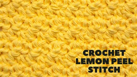 Lemon Peel Crochet Stitch Tutorial (How to do the Lemon Peel Stitch)