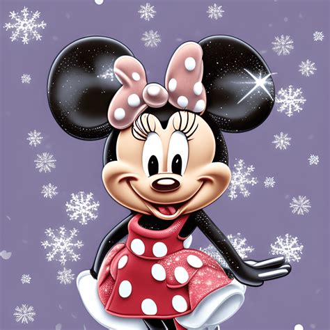 Cute Baby Minnie Mouse Nursery Art · Creative Fabrica