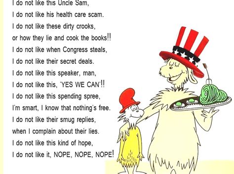 Dr. Seuss - Green Eggs And Ham Quote