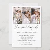 The Wedding of Photo QR code Wedding Invitation | Zazzle