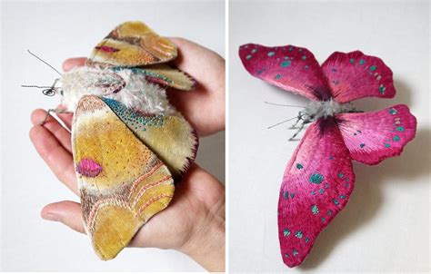 Textile Moth and Butterfly Sculptures by Yumi Okita — Colossal