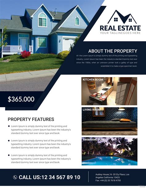 Free Real Estate House Flyer Template in Adobe Photoshop, Illustrator | Template.net
