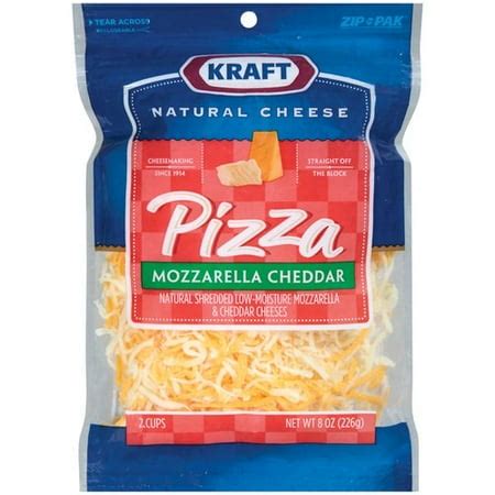 Kraft Natural Cheese Pizza Mozzarella & Cheddar Shredded Shredded Cheese, 8 oz - Walmart.com