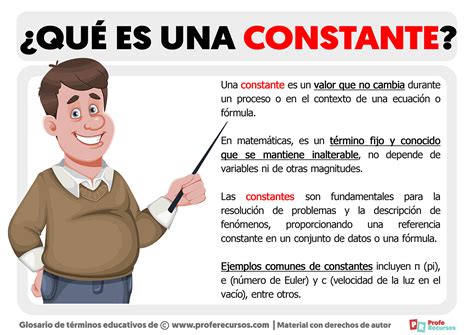 Qué es una Constante | Definición de Constante