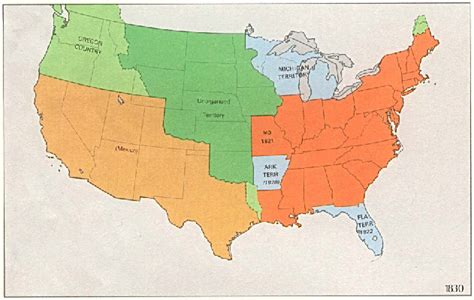 Map United States Of America 1823 - Direct Map