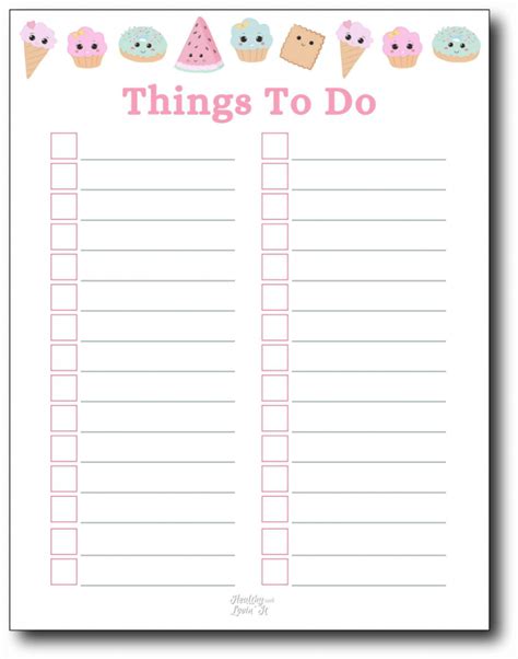 Cute To Do List - Organize Your Tasks with This Free Printable To Do List