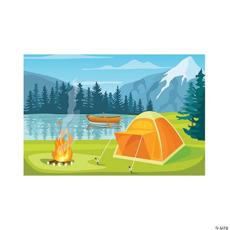 Camp Scene Backdrop | Oriental Trading