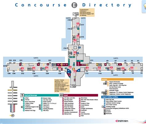 Atlanta Airport Food Map – Map Of The Usa With State Names