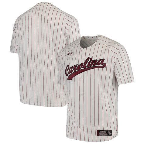 South Carolina Gamecocks Under Armour Performance Replica Baseball Jersey - White