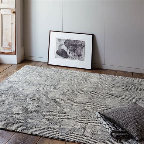 Camden Rugs in Black and White - Free UK Delivery | Geometric rug, Stylish rugs, Extra large rugs