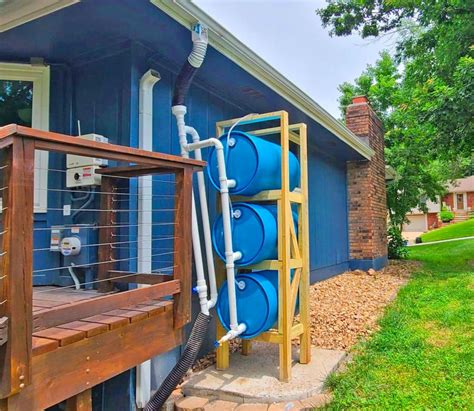 This Stacked Rain Barrel System Helps You Collect Rain Water For Your Garden