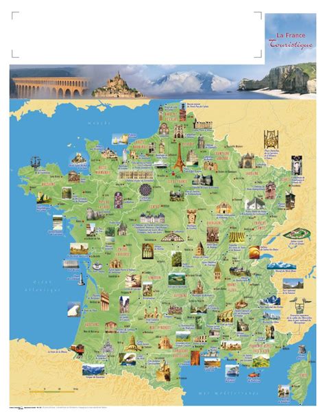 Carte de France touristique - Arts et Voyages