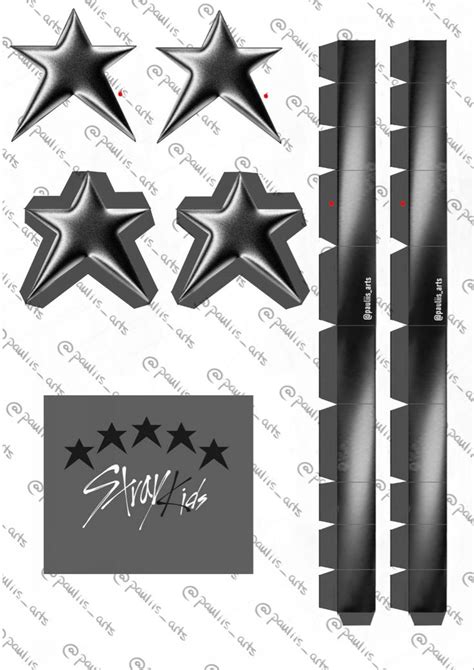 the star stickers are black and have five stars on them