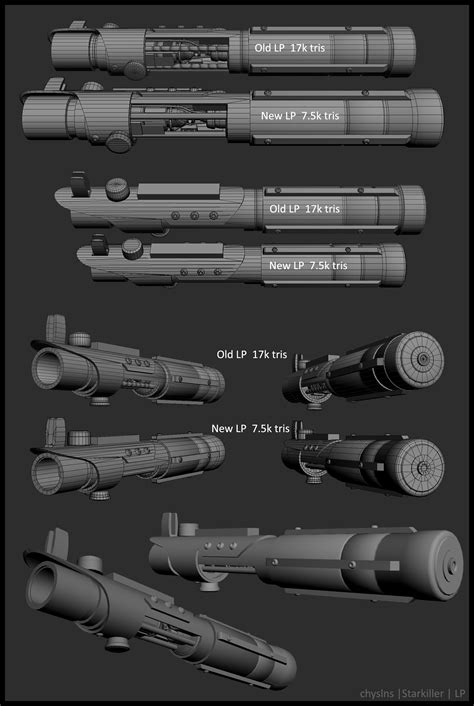 PBR Starkiller Lightsaber - Polycount Forum Build A Lightsaber, Lightsaber Design, Lightsaber ...