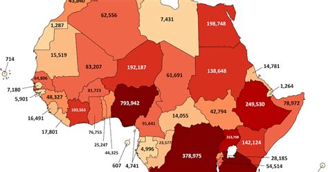 UN Population projections for Africa in the year 2100 - Vivid Maps