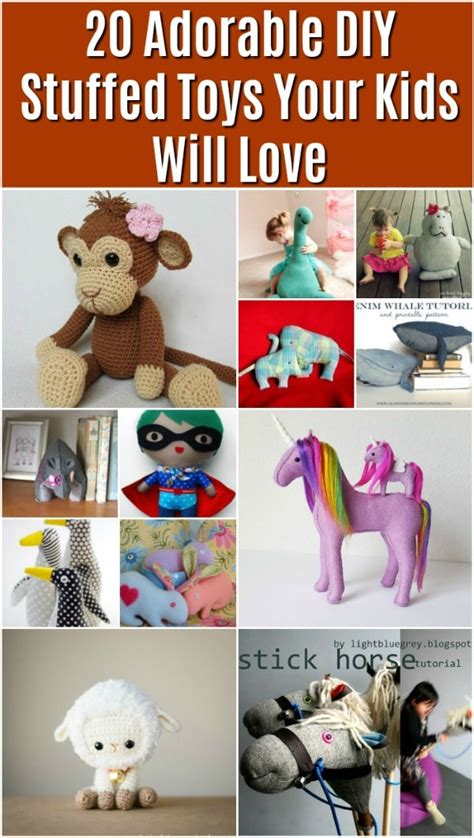 20 Adorable DIY Stuffed Toys Your Kids Will Love - DIY & Crafts