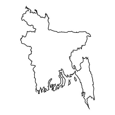 Premium Vector | Bangladesh map icon