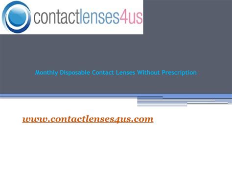 Monthly Disposable Contact Lenses Without Prescription- www.contactlenses4us.com by ...