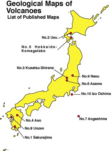 Volcanoes In Japan Map - Best Map of Middle Earth