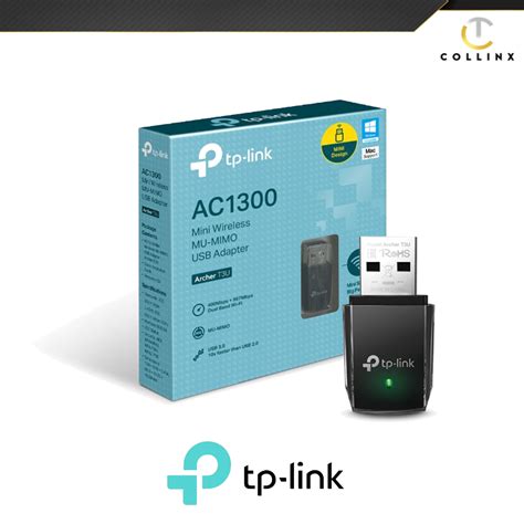 TPLink AC1300 Wireless USB Adapter | Archer T3U | Dual Band Wifi Dongle | High Speed | MU-MIMO ...