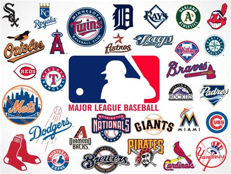 Major League Baseball Team Logos • Market Your PSD Mockups for logos