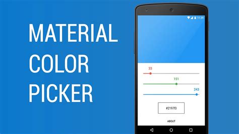 Material Color Picker Demo - YouTube