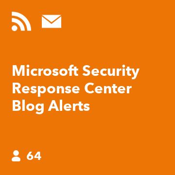 Microsoft Security Response Center Blog Alerts - IFTTT