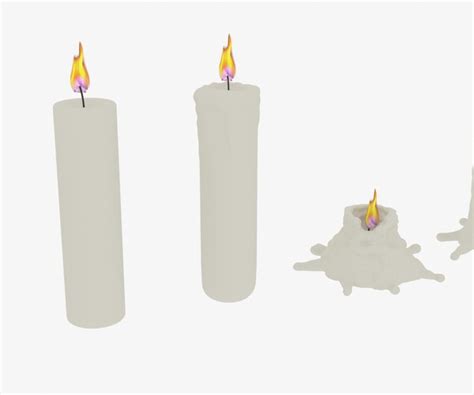 ArtStation - melted candles collection | Game Assets