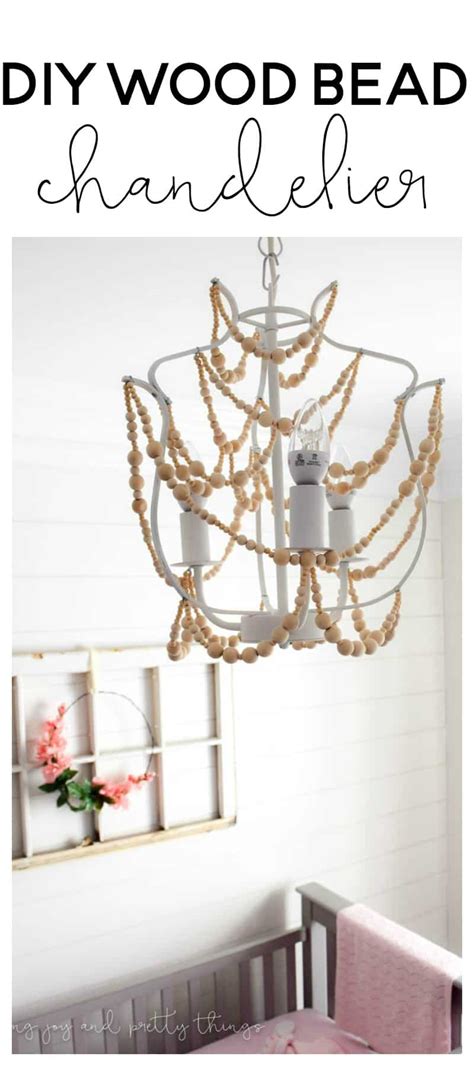 How to Make a Wood Bead Chandelier