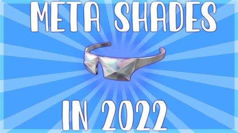 GETTING THE META SHADES IN 2022!! #roblox - YouTube