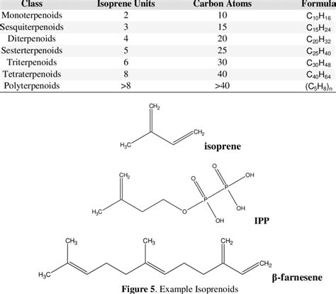 Classification of Terpenoids Based on Number of Isoprene Units ...