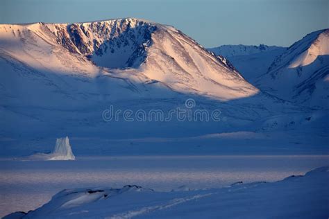 East Greenland Winter Landscape Stock Image - Image of iceberg, polar ...