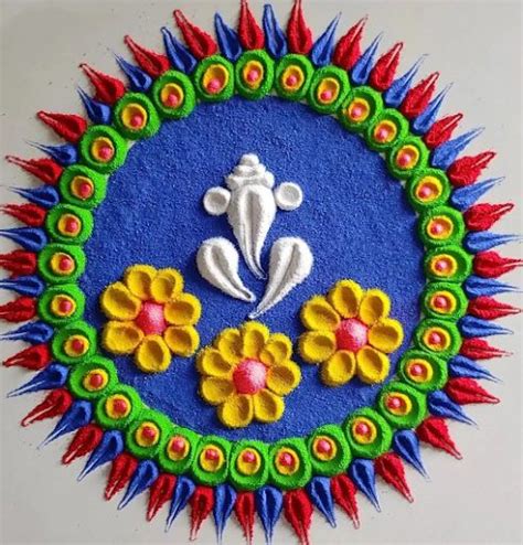 25+ Easy Rangoli Designs For Ganesh Chaturthi For Your Home | POPxo