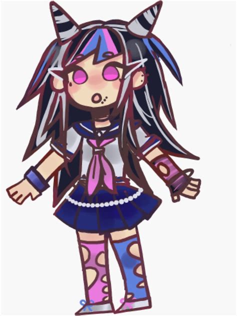 "Ibuki mioda fan art " Sticker for Sale by mullinsjocelyn | Redbubble