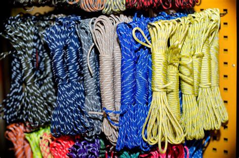 Nylon Paracord Rope stock image. Image of climbing, blue - 140870365