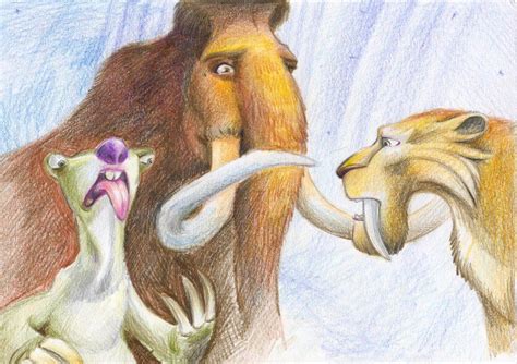 Ice Age by Daria Tkachoff [©2010] | Ice age, Disney fan art, Fan art