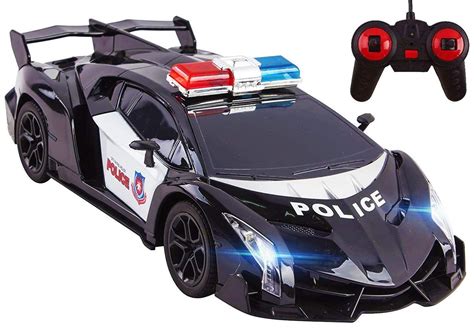 Police RC Car Super Exotic Large 12" Remote Control Sports Car with ...