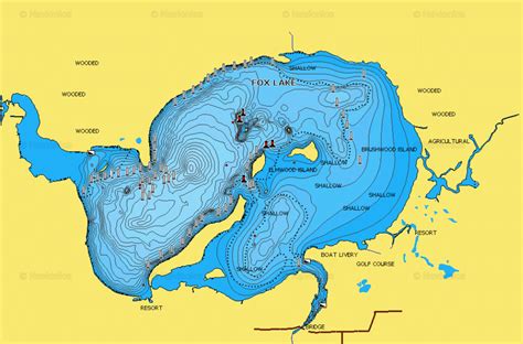 Fox Lake Wi Map - Map Of Farmland Cave