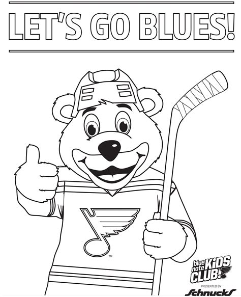 Nhl Mascots Coloring Pages Nordy Coloring Pages