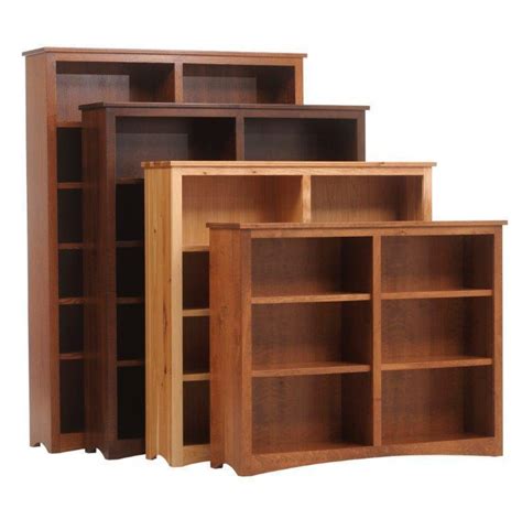 Solid Wood Mission Bookcases from DutchCrafters Amish Furniture